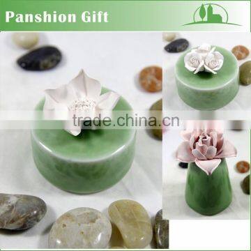 Handmade ceraimc flower fragrance diffuser