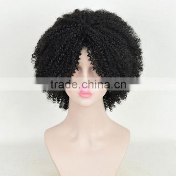 Party Disco Natural Black Wig Classic African American Afro Curly Wigs N512