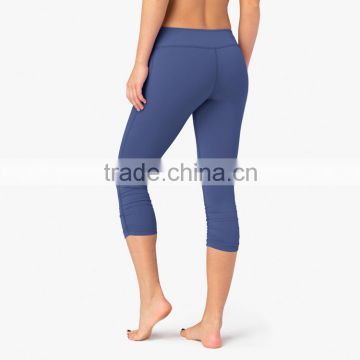 Women Workout Scrunch End Pants Essential Gathered Yoga Leggings