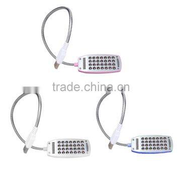 1pcs White Bright 28 LED USB Mini Light Flexible Computer Lamp Laptop PC Desk Reading Pink New Arrvial photo-2