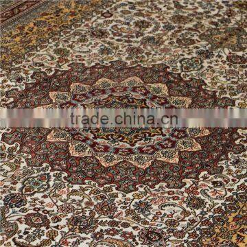 5x8ft Persian Silk Rugs Popular Sale Golden Sunflower Designs Silk Rug photo-4