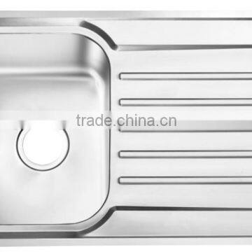 Yacht,Boat,Train And Public Mobile Toilet Used Stainless Steel Washing Basin Kitchen Sink With Drain Board GR-Y860