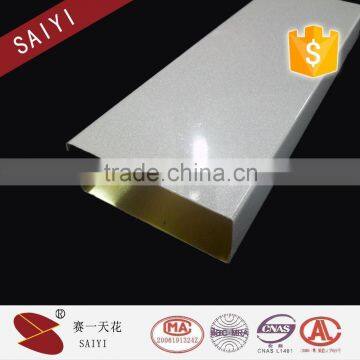 Baffle Aluminum Suspended Ceiling Tile 3D Wall Panel