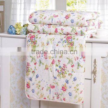 Hot sale hand embroidered reversible quilt cotton quilt kids quilt throw bed cover