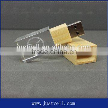 Wood crystal usb flash drive 1-64GB bulk 1gb customized usb