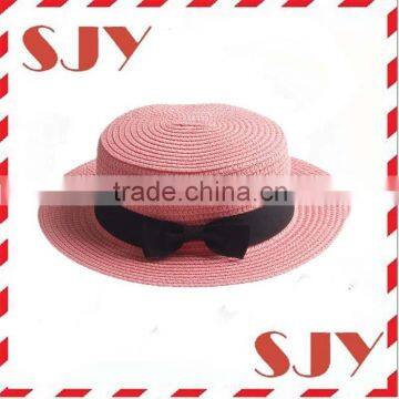Fashion straw hats wholesale promotion custom straw boater hat