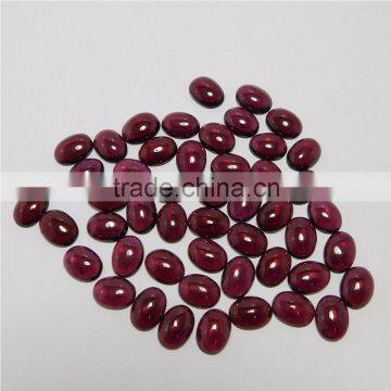 NATURAL GARNET CABOCHON GOOD COLOR & QUALITY 6X8 MM OVAL LOT
