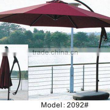 Aluminum garden umbrella adjustable outdoor umbrella