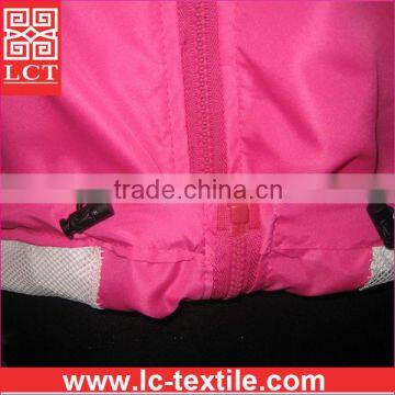 China OEM Factory Wholesale Custom Print Promotion Slim Fit Ladies Pink 201D Nylon Work Jacket With Elastic Waistband(LCTU0062) photo-4