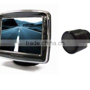 Car parking system 3.5 inch rearview mirror TFT LCD monitor with night view camera.