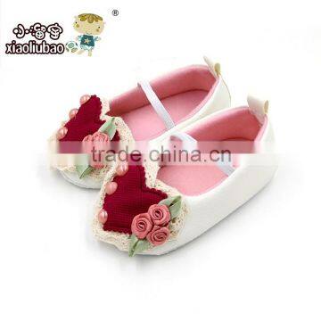 Wholesale 0-1 year baby toddler rose princess soft sole shoes bebe baby dress shoes