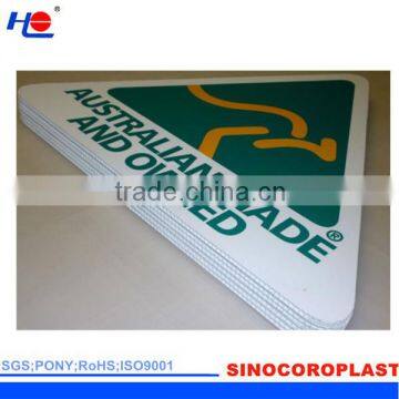 Plastic Coroplast Warning Sign