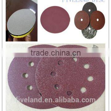 round metal disc for metal and wood polishing Sand papers 6"