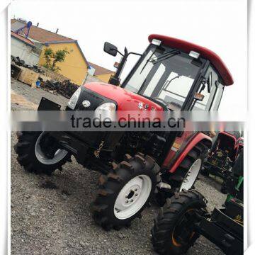 Tractors 55hp 4 wheel drive with red color and EU certification