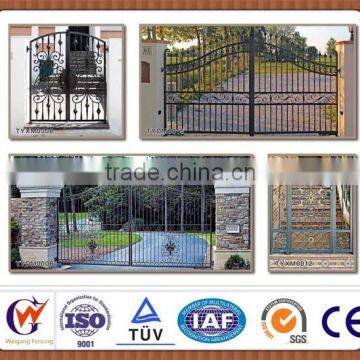 Wrought iron grill gate design used with powder coated