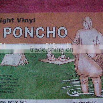 100% pvc poncho