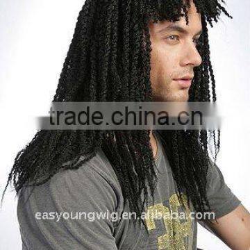 Long afro dreadlock braids hair cosplay wigs for black men