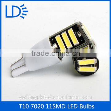 Guangzhou new product 7020smd 11leds auto light car lamp T15 Light