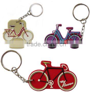 Double Sides Embossed 3d Bike Keychain