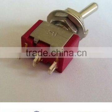 Red color small toggle switch