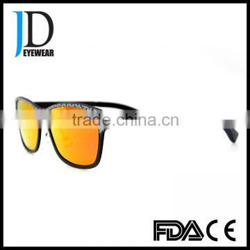 Modern Design German Fashion Women Square Red Lens Sunglasses