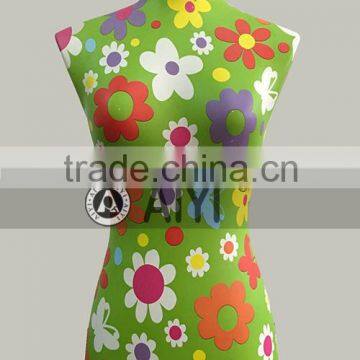 wholesale flower water transfer 1/2 torso mannequin