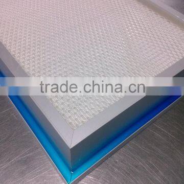 Hospital Gel Seal Mini Pleat HEPA Filter for Pharmaceutical Clean Room