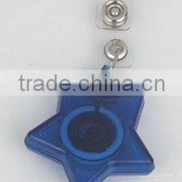 manufacture color star shape badge clip