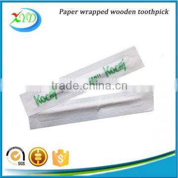 Hot New Products for 2016 / 4 Sides Paper Wrapped Wooden Toothpick for Hotel and Airline photo-6