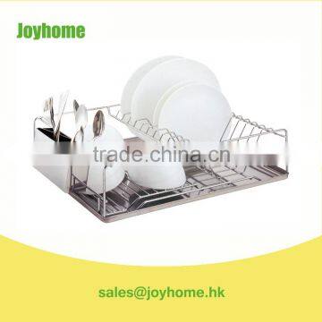 kitchen cabinet metal wire dish rack with utensil holder