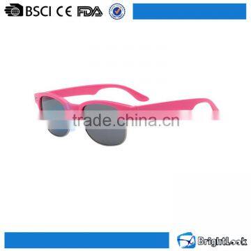 China manufacturer newest style pink frame kids sunglasses