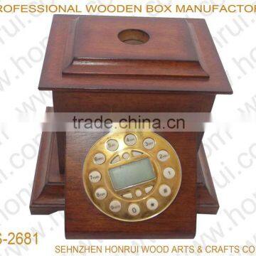 Customized Antique wood craft for phone stand