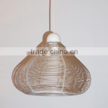 Modern Decoration Pendant lamp/Light Silver Aluminum Cage Hanging Lamp /Light