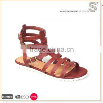 China Manufacture Professional latest fashion girls gladiator sandals