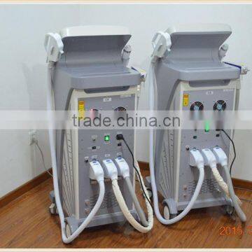 Professional Salon Use Vertical 3 in 1 Skin Rejuvenation Machine/laser Tattoo Removal Machine/ Laser Hair Removal Machine