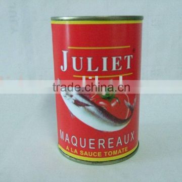 canned mackerel fish in tomato sauce