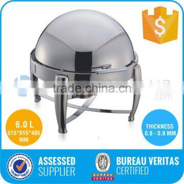 6 L for 201 Stainless Steel Roll Top Chafing Dish, Buffet Server