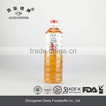 Chinese natural brewed bulk sushi vinegar 1L natural brewed plastic bottle