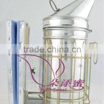 hot sell beekeeping equipment galvanized leather bee smoker