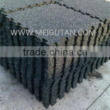 anti slip gym rubber tile