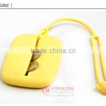 Fashion silicone key bag with printing logo