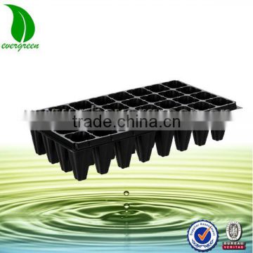 Plastic seeding tray for greenhouse