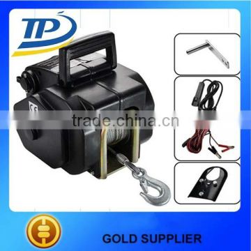 Tuopu 12v electric cable pulling winch,power cable pulling winch for boat