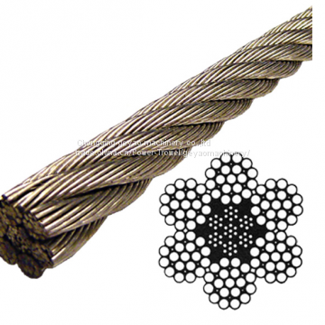 Stainless Steel Wire Rope 304 IWRC- 6x19 Class (Lineal Foot)