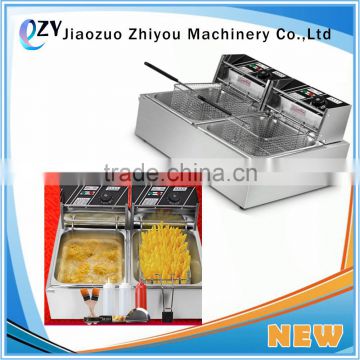 Commercial Restaurant Catering Equipment Chicken Deep Electric Deep Fryer With 2 Tanks(whatsapp:0086 15039114052)