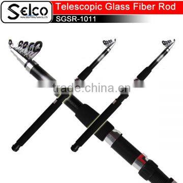 Top quality cheap solid fiber glass fishing rods For sea fishing