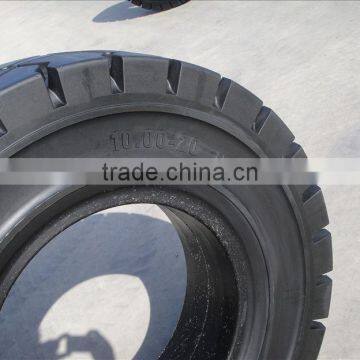 Heavy Duty Solid Tire 10.00-20 for VOLVO Wheel Loaders L20B L25B L35B L30 photo-4