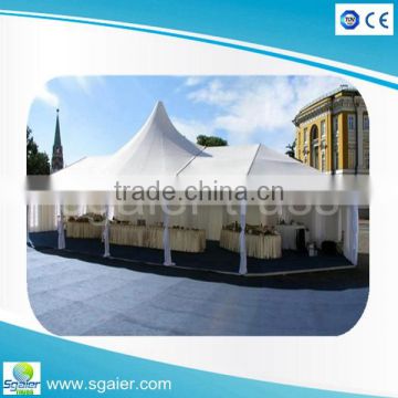 10*10 waterproof pvc window Outdoor aluminum white pvc pagoda tent