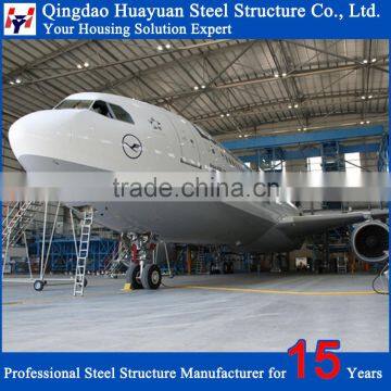 Prefabricated Light Structural Steel Aircraft Hangar Design