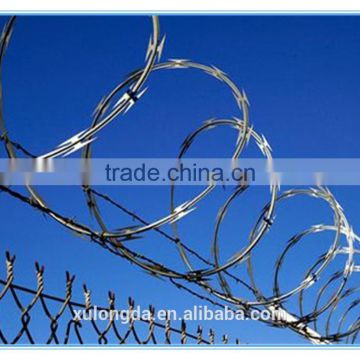 Factory price ! Galvanized/PVC coated razor barbed wire manufacturer (20 years factory)